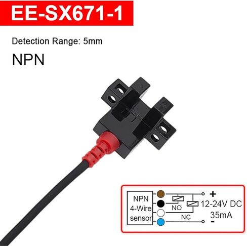 1pcs Photoelectric Switch U-Slot EE-SX670-1 with 1M Cable Detection Range 5mm Inductive Sensor EE-SX671 SX672 SX674(Ee-sx671-1) in Saudi Arabia