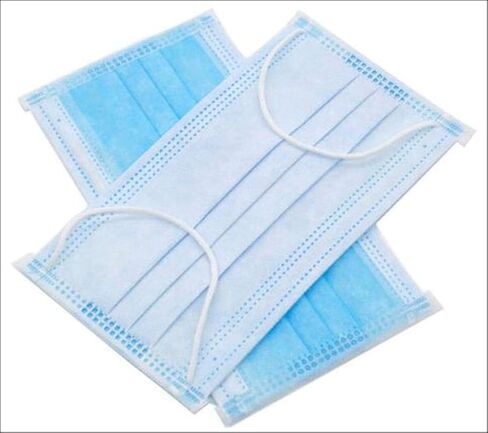 50 pieces Disposable Procedural Face Masks, Mouth and Nose Safety Protection, 3-Layer Filter Barrier/Manufactured for and Sold Exclusively by DecoPro in Saudi Arabia
