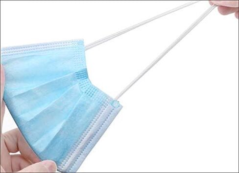 50 pieces Disposable Procedural Face Masks, Mouth and Nose Safety Protection, 3-Layer Filter Barrier/Manufactured for and Sold Exclusively by DecoPro in Saudi Arabia