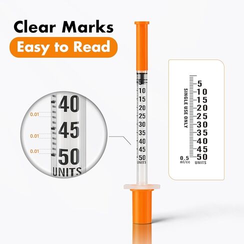 100 عبوة 0.5 مل/سم مكعب 30 جرام 5/16 بوصة 8 مم، محاقن مختبر علمي، عبوة فردية in Kuwait