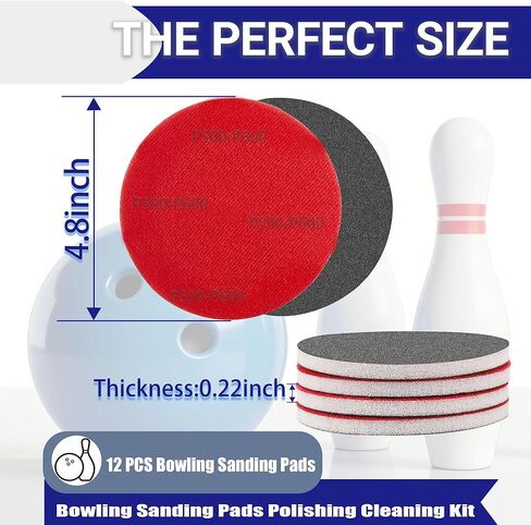 12 قطعة من وسادات صنفرة كرات البولينج، مجموعة تنظيف وتلميع وسادات البولينج، وسادة تلميع كرات البولينج 400، 500~600، 800~1000، 1200~1500، 2000، 2500، 3000، 5000 in Kuwait