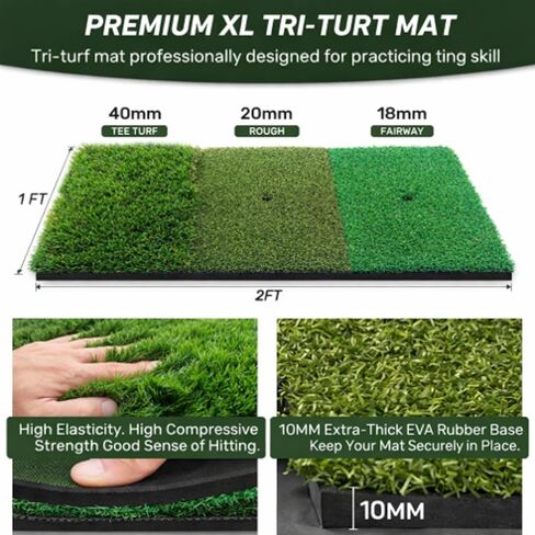 70x70 Inch Golf Chipping Net Battle Golf Extra Large Backyard Practice Net with 40 Training Balls, 3-Turf Hitting Mat, 2 Practice Clubs – Indoor Outdoor Use, Gift for Golf Lovers in Saudi Arabia