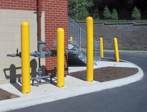 48x4.5 Plastic Bollard Cover in Saudi Arabia