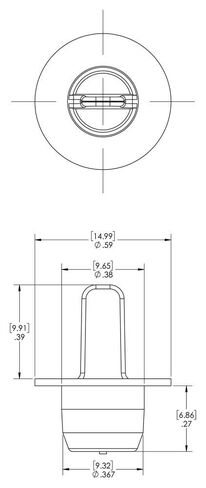 سلسلة Caplugs ECP-M10 ECP، قابس مريح في المنتصف، FlexTemp أخضر (مطاط لدن بالحرارة)، غطاء OD 0.59 بوصة × معرف القابس 0.38 بوصة، حزمة من 1000 (QECPM10Q1) in Saudi Arabia
