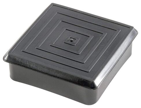 Caplugs FP-244 FP Series – Plastic Finishing Plug for Square Tubing, 200 Pack, Black LD-PE, Tube Size 1.50", Wall Thickness 0.083" (14 Ga.), Clean Finish, Edge Protection, Multi-Gauge (99191588) in Saudi Arabia