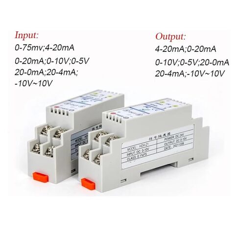 1pcs 1 in 1 Out -10-10V 0-75mV 20-0mA 20-4mA Analog Signal Isolator Converter(in 20-4MA_0-10V) in Saudi Arabia