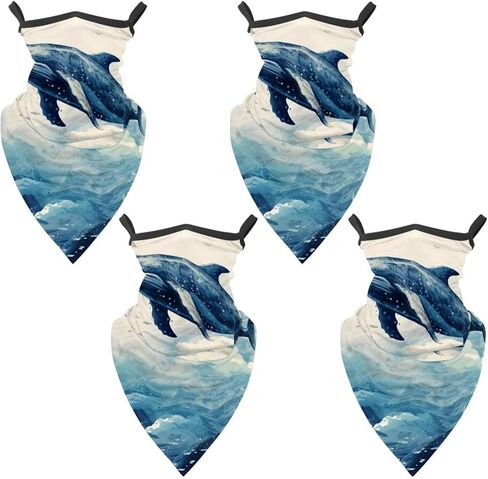 4 قطع تبريد الرقبة الجراب غطاء الوجه للحماية من الشمس وجه الحوت قناع عاكس للرجال النساء الصيد ركوب الدراجات المشي لمسافات طويلة in Kuwait