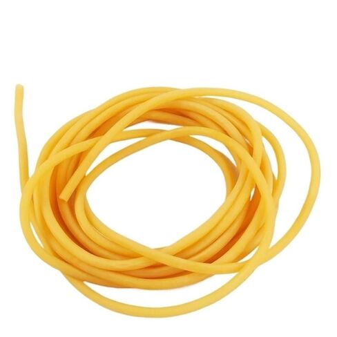 Rubber Hollow Tubes,Yellow Latex Face Smooth Elastic Band Tube, Resilient Natural Latex Tubing for Tension Belt 1pc(5METERS*10MM*14MM) in Kuwait