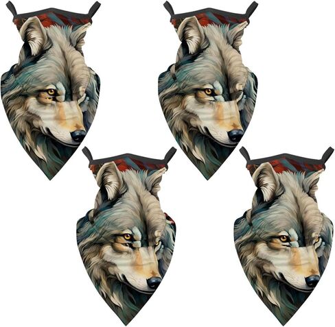 4 قطع من وشاح وولف الواقي من الأشعة فوق البنفسجية، قناع رقبة صيفي مبرد للرجال/النساء in Kuwait