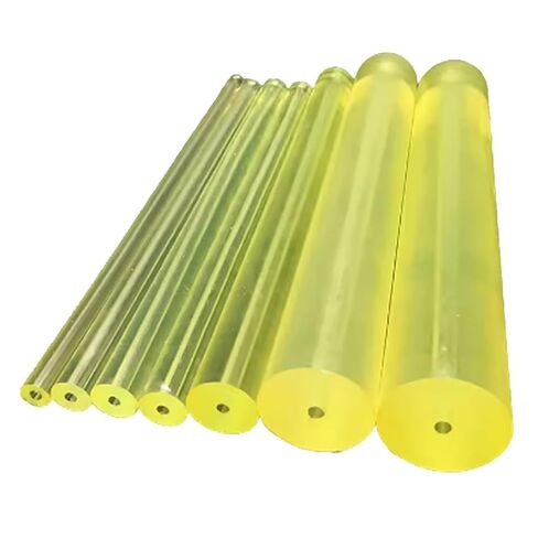 Polyurethane PU Hollow Rods, High Elasticity Shock Absorption Bar, 500mm Length, Dia 16-100mm with 6/8/10mm Aperture, Translucent(50 * 8 * 500MM) in Saudi Arabia