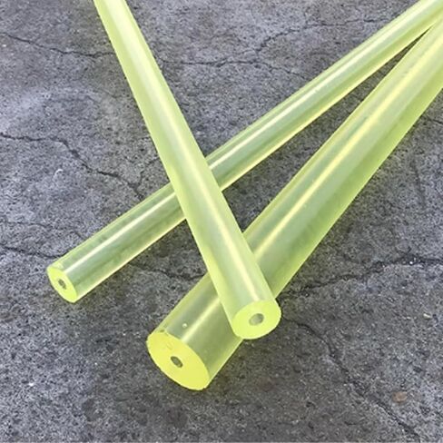 Polyurethane PU Hollow Rods, High Elasticity Shock Absorption Bar, 500mm Length, Dia 16-100mm with 6/8/10mm Aperture, Translucent(50 * 8 * 500MM) in Saudi Arabia