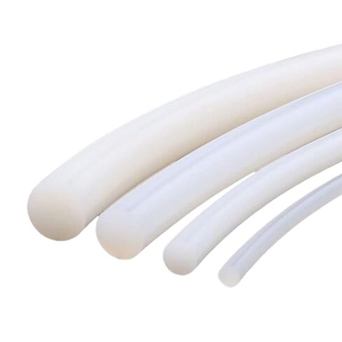 High Temperature Resistant Silicone Rubber Cord 10m Length 2-15mm Diameter Round Solid Silicone Rubber Rod Bar for Machinery Gaskets Seals Heat Press(14mm) in Saudi Arabia