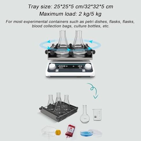 Digital Orbital Shaker Mixer OS-20Pro, Adjustable 40-200RPM, LED Display, Timed & Continuous Modes, Lab Equipment for Mixing, High-Precision Rotator Shaker in Saudi Arabia