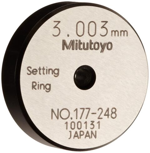Mitutoyo 177-248 Setting Ring, 3mm Size, 7mm Width, 25mm Outside Diameter, +/-1.5Micrometer Accuracy in Saudi Arabia