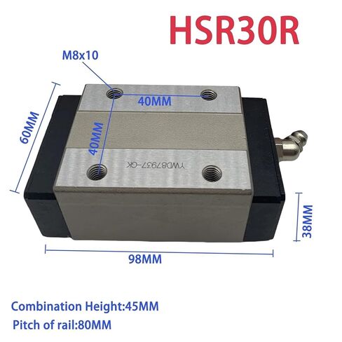 THK الخطي دليل السكك الحديدية المنزلق HSR30R HSR 30R HSR30 HSR30R1UU HSR30R1SS GK كتلة النقل in Kuwait