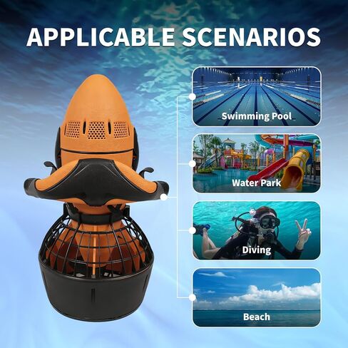 High-Torque Underwater Scooter, Dual-Mode Swimming Thruster with 20M Depth Rating, Marine-Grade Lithium Battery & Non-Toxic Materials, Suitable for All Skill Levels in Saudi Arabia