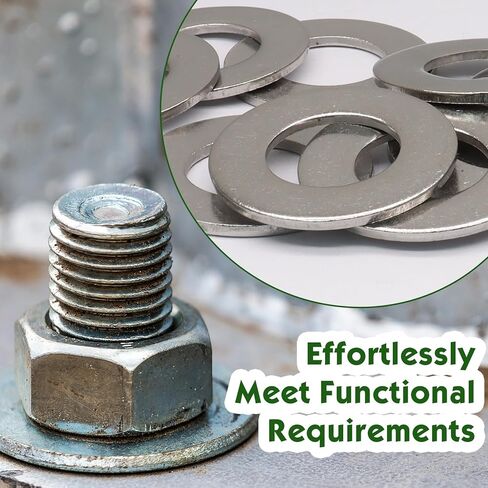 10Pcs 1" Stainless Steel Flat Washers, 2" Outside Diameter, 0.11" Thickness, 304(18-8) Stainless Steel Metal Washers for Screws Bolts, Anti-Rust in Saudi Arabia