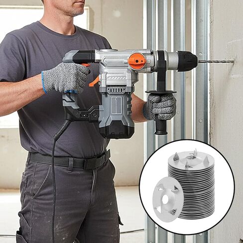 500 قطعة من غسالات التثبيت لألواح الألواح الإسفنجية، 1-1/8 بوصة من الحديد المجلفن لتثبيت العزل الأجهزة المعدنية لتركيب الألواح مع قفازات مقاومة للقطع in Kuwait