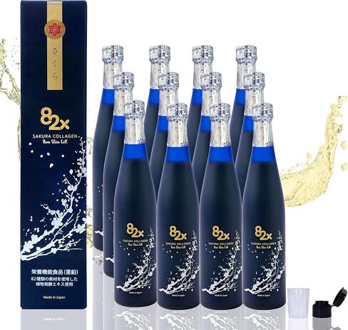 82X كولاجين الخلايا الجذعية - مشروب سائل ببتيدات الكولاجين البحري لأظافر البشرة والشعر من اليابان مع 82 نباتًا مخمرًا وفيتامينات ومعادن ومكملات غذائية in Kuwait