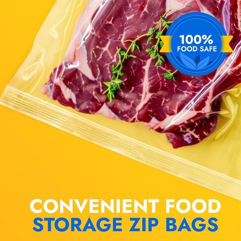 أكياس كبيرة بقفل بسحاب من البوليستر مقاس 30.48 سم × 38.1 سم، بسُمك 8 مل، عبوة من 5 أكياس شفافة قابلة للإغلاق مع متانة إضافية، مقاومة للماء وشديدة التحمل in Kuwait