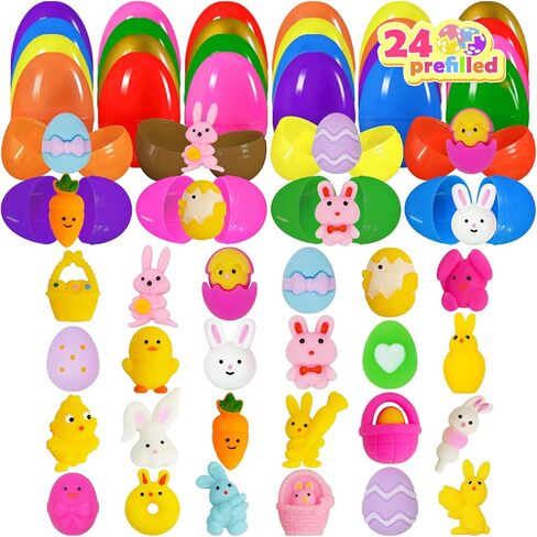 24pcs Halloween Mochis Squishies for Kids ، Mochi Squishy Toys Bulk ، Halloween Fidget Toys for trick أو Treat in Kuwait