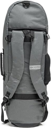 حقيبة تزلج على شكل سمكة كبيرة من كيوتو - تناسب الألواح العريضة والمتوسطة الحجم، حقيبة حمل للسفر مع مقسم ملحقات داخلي (رمادي مانع للتمزق) in Kuwait