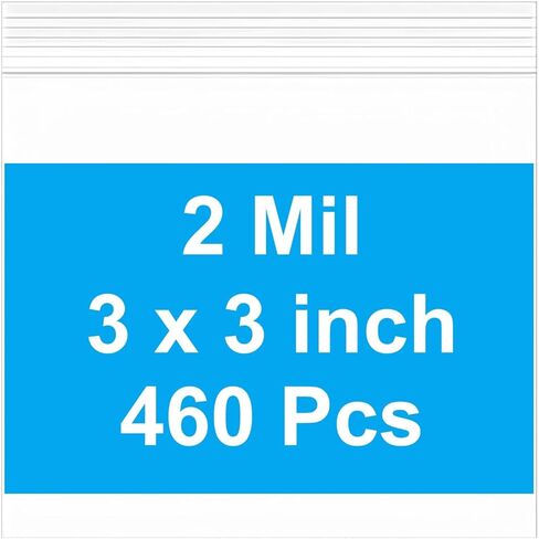 200pcs 5 x 5 inch Small Plastic Bags, 2 mil Thick, Zip Bag, Mini Clear Jewelry Bags, Baggies with Resealable Zip Bag for Small Business, Daily Vitamin, Jewelry, Candy in Saudi Arabia