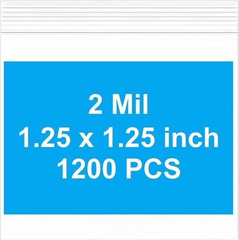 200pcs 5 x 5 inch Small Plastic Bags, 2 mil Thick, Zip Bag, Mini Clear Jewelry Bags, Baggies with Resealable Zip Bag for Small Business, Daily Vitamin, Jewelry, Candy in Saudi Arabia