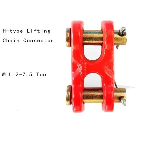 1pc H-Type Lifting Connector Horn Shaped Double Ring Buckle Butterfly Claw Hook High Strength Alloy Steel WLL 2-7.5 Ton(WLL 7.5 Ton) in Saudi Arabia