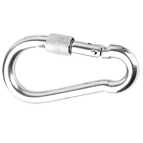 1-30pcs M4-M12 304 Stainless Steel Spring Buckle Loop Shaped Cap hasp with Screw nut, Connection Link with snap Hook(Blue,M8 4pcs) in Saudi Arabia