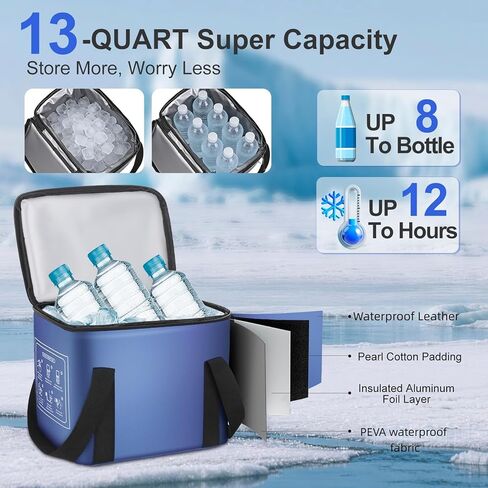 Ice Machine for Knee After Surgery, Portable Cold Therapy Machine with Timer, Silent Pump, Pain Relief System, Comfort Pad for Knees Waist Elbows Hip and Ankle, Dad Gifts & Mom Gifts, Blue in Kuwait