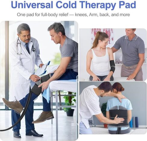 Ice Machine for Knee After Surgery, Portable Cold Therapy Machine with Timer, Silent Pump, Pain Relief System, Comfort Pad for Knees Waist Elbows Hip and Ankle, Dad Gifts & Mom Gifts, Blue in Kuwait