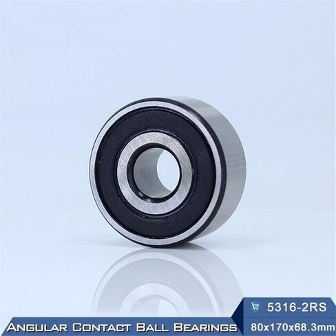 Angular Contact Bearings 5316 2RS Deep Groove Ball Bearing Axial Double Row 5316RS 3316 3056316 80 x 170 68.3 mm in Saudi Arabia