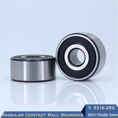 Angular Contact Bearings 5316 2RS Deep Groove Ball Bearing Axial Double Row 5316RS 3316 3056316 80 x 170 68.3 mm in Saudi Arabia