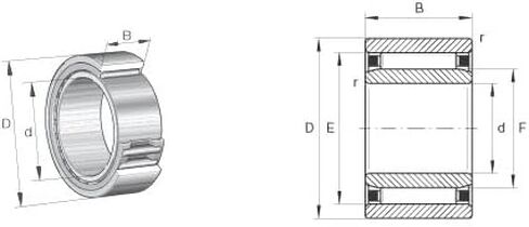 1PC NAO20x35x17 Needle Roller Bearings Without Ribs with Machined Rings and Inner Ring in Saudi Arabia