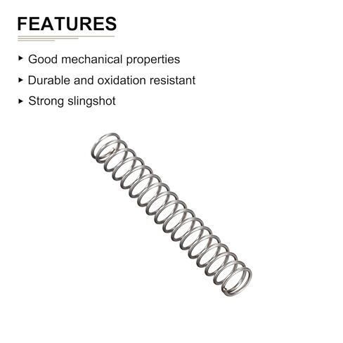 DTGN 0.5x5x30mm (DxODxL) زنبرك ضغط - 30 عبوة - جيد للآلات - زنبرك تمديد فولاذي - رمادي in Saudi Arabia