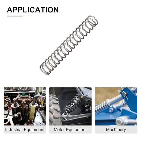 DTGN 0.5x5x30mm (DxODxL) زنبرك ضغط - 30 عبوة - جيد للآلات - زنبرك تمديد فولاذي - رمادي in Saudi Arabia