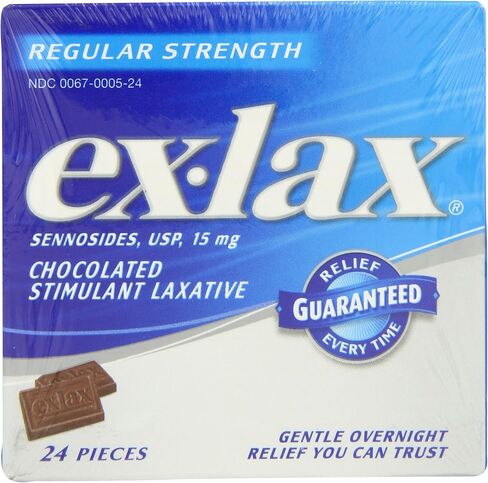 Ex-lax Regular Strength Chocolated, 24-Count Boxes (Pack of 3) in Kuwait