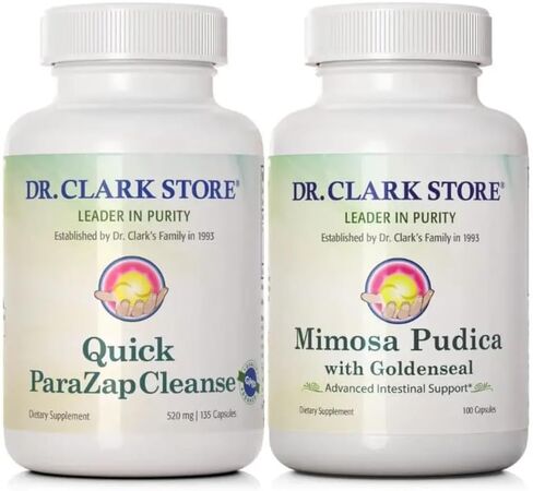 Dr Clark Store Quick para-Zap Cleanse & Mimosa Pudica – Powerful Cleanse, Detox Support & Gut Health Formula in Saudi Arabia