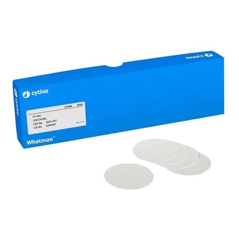 Whatman 1851-085 Quartz Microfiber Binder Free Filter, 2.2 Micron, 6.4 s/100mL Flow Rate, Grade QM-A, 8.5cm Diameter (Pack of 100) in Saudi Arabia