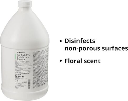 McKesson Pro-Tech Surface Disinfectant Cleaner, Ready to Use - Floral Scent, Jug Container, 1 gal, 1 Count, 1 Pack in Saudi Arabia