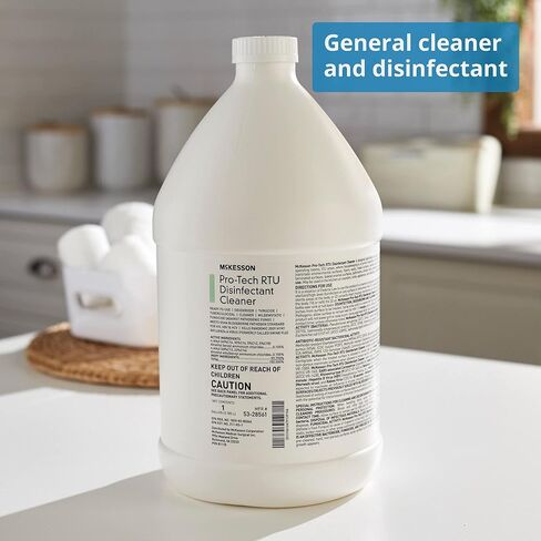 McKesson Pro-Tech Surface Disinfectant Cleaner, Ready to Use - Floral Scent, Jug Container, 1 gal, 1 Count, 1 Pack in Saudi Arabia