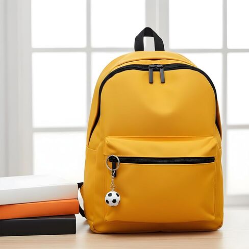 2Pcs Mini Cute Soccer Keychain, Football Keychain Backpacks Charm Keychains Hanging Bag Key Ring, Sport Small Pendant Gifts for Men Women Boys Girls Football Fan in Saudi Arabia