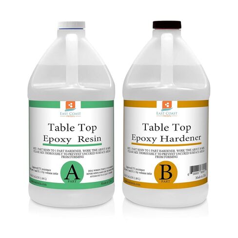 Table TOP EPOXY Resin Crystal Clear 1 Gallon Kit. for Super Gloss Coating in Kuwait