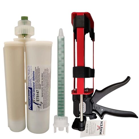 لاصق إيبوكسي من الدرجة الغذائية من بيرمابوند ET5147، مجموعة ربط من جزأين، وقت ضبط 40-60 دقيقة، أبيض فاتح (خرطوشة + فوهة، 400 مل) in Kuwait