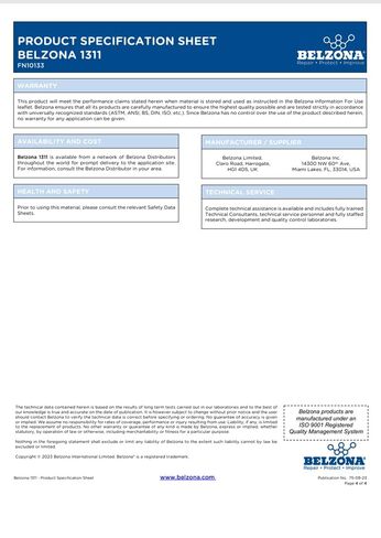 Belzona 1311 طقم سيراميك R-Metal 2 كجم لإصلاح المعادن، مركب من راتنجات الإيبوكسي، حماية لاصقة هيكلية ضد التآكل، والتآكل، والمقاومة الكيميائية، وعلاج درجة حرارة الغرفة بدون مذيبات in Kuwait