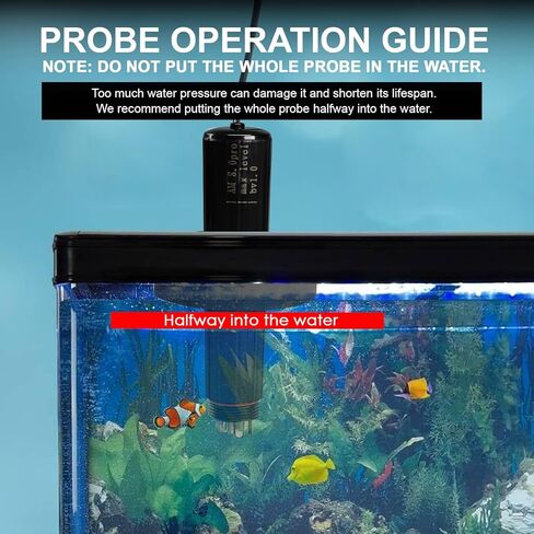 Smart Water Quality Monitor, 7-in-1 pH | Temperature | TDS | EC | Salinity | S.G & ORP WiFi Water Quality Tester Probe, EC pH Monitor for Hydroponics, Aquarium, 24/7 Real-Time Monitoring in Saudi Arabia