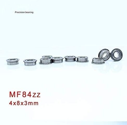 TMP1105 Flange Ball Bearings MF84ZZ Bearing 4x8x3 mm ABEC-1 Deep Groove Miniature Flanged MF84 Z ZZ Precision in Saudi Arabia