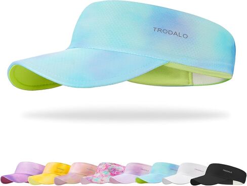 Kids Sun Visor Hats for Girls Boys ، Boading Lightwight Respressy Hat ، قبعة رياضية قابلة للتعبئة للركض ، التنس ، الجولف in Kuwait