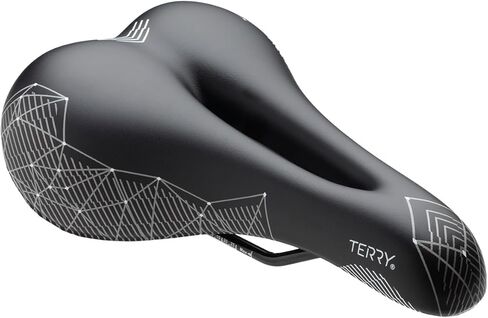Terry Cite Y Gel Bike Saddle | Bicycle Seat Optimized for Men - Flexible & Comfortable | Sit Bone Support, Shock Absorbing Elastomers, Low Profile, Flat Top in Saudi Arabia
